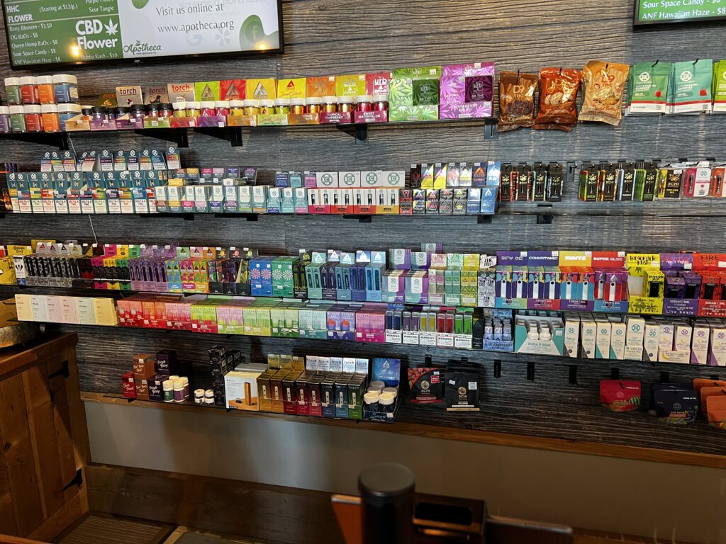 THC Products on store shelves